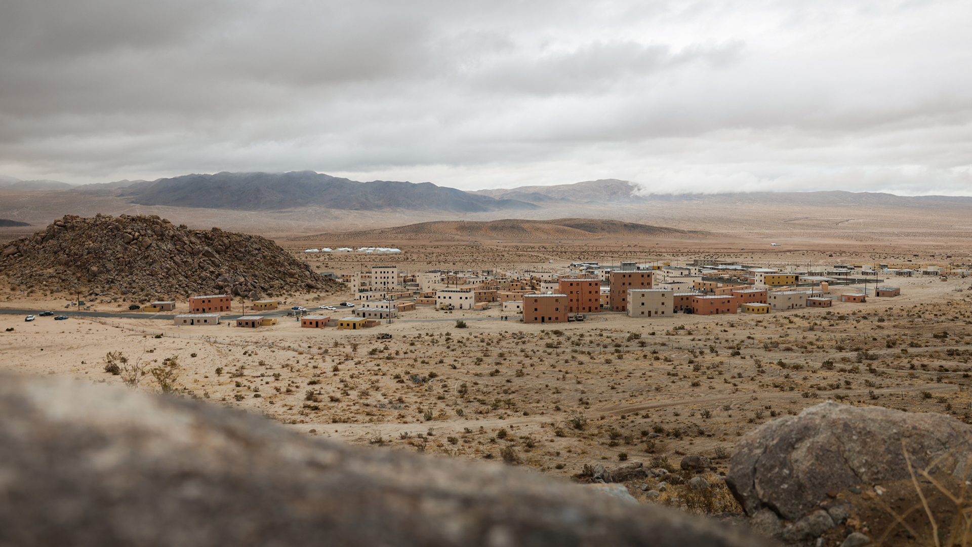 Razish Village, part of the US Army's National Training Centre, was the British troops' objective