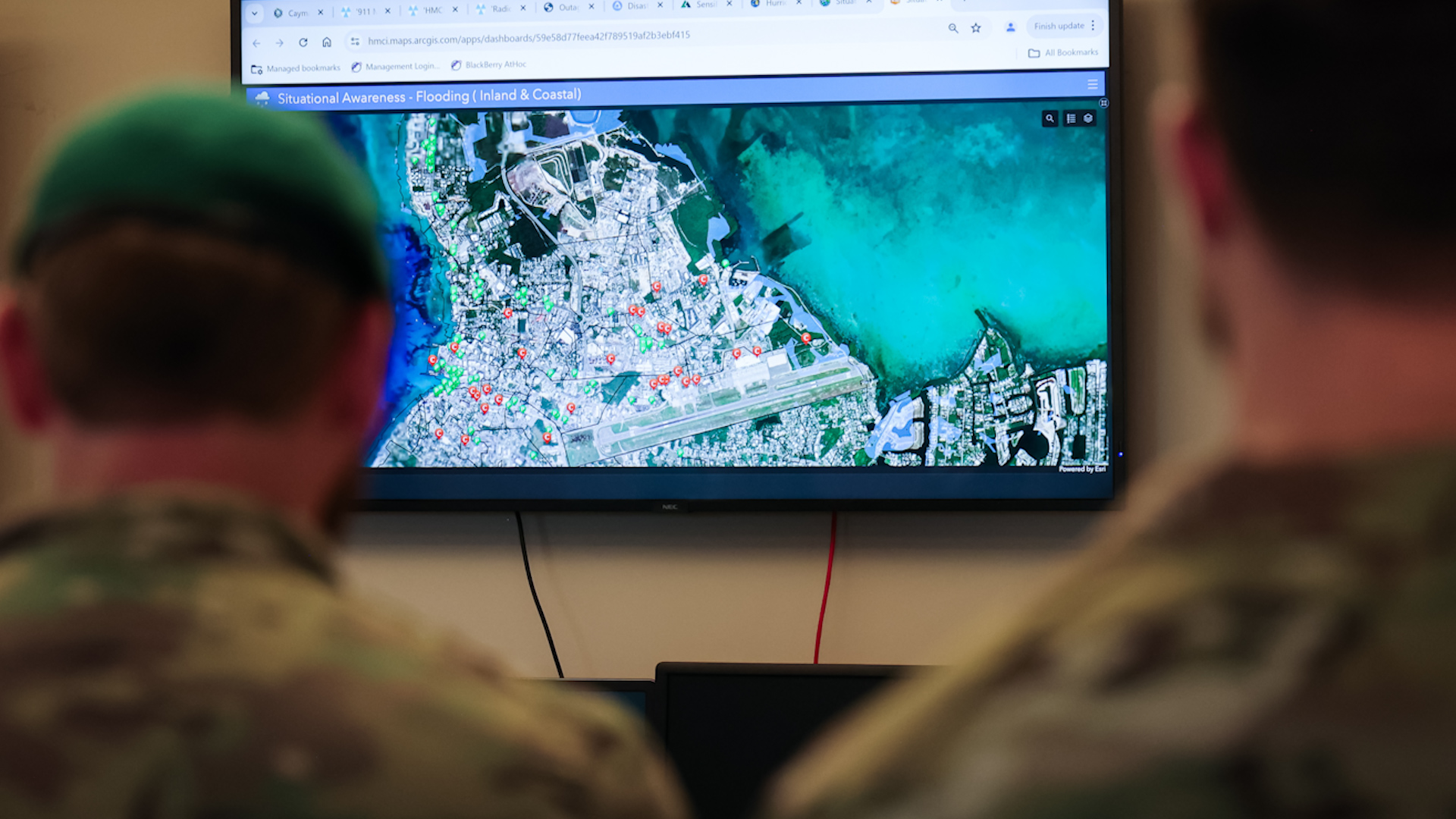 Recconnaisaince of the Cayman Islands included a visit to the Hazard Management Centre 06072024 CREDIT MOD
