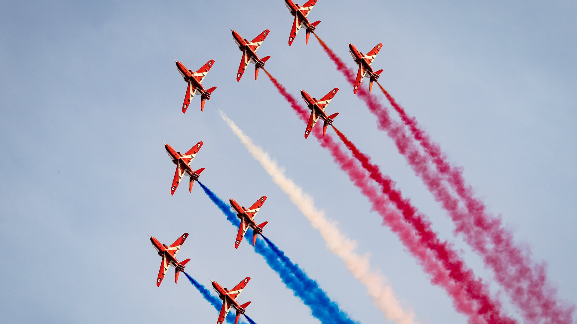 The red jets will be performing at the F1 British Grand Prix at Silverstone (Picture: Red Arrows)