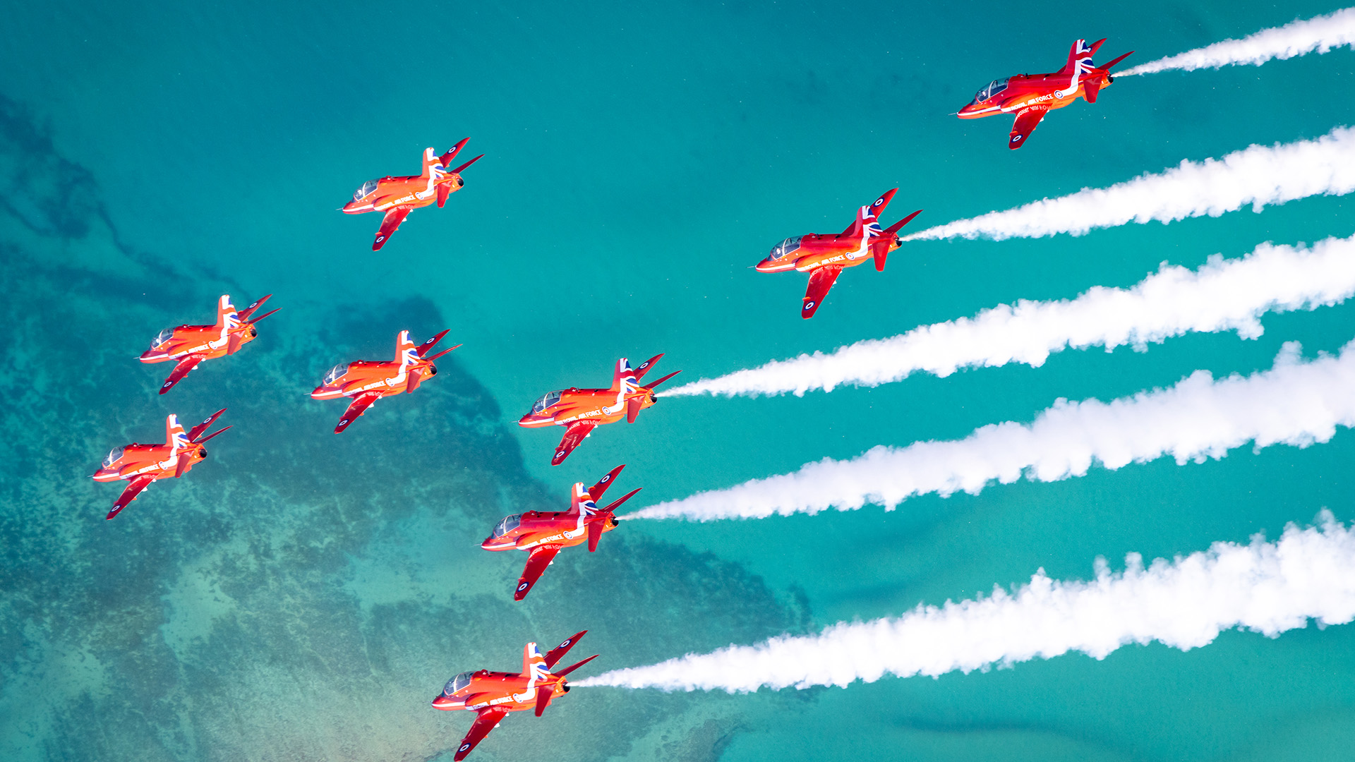All the pilots involved in the Red Arrows have flown operationally in frontline aircraft such as the Typhoon (Picture: MOD)