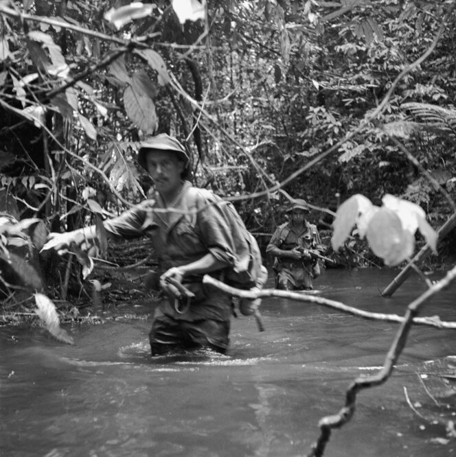  Photograph taken by an unidentified New Zealand Army photographer in Malaya circa 1955, during the Malayan emergency Ref M-0584-F Alexander Turnbull Library, Wellington, New Zealand.