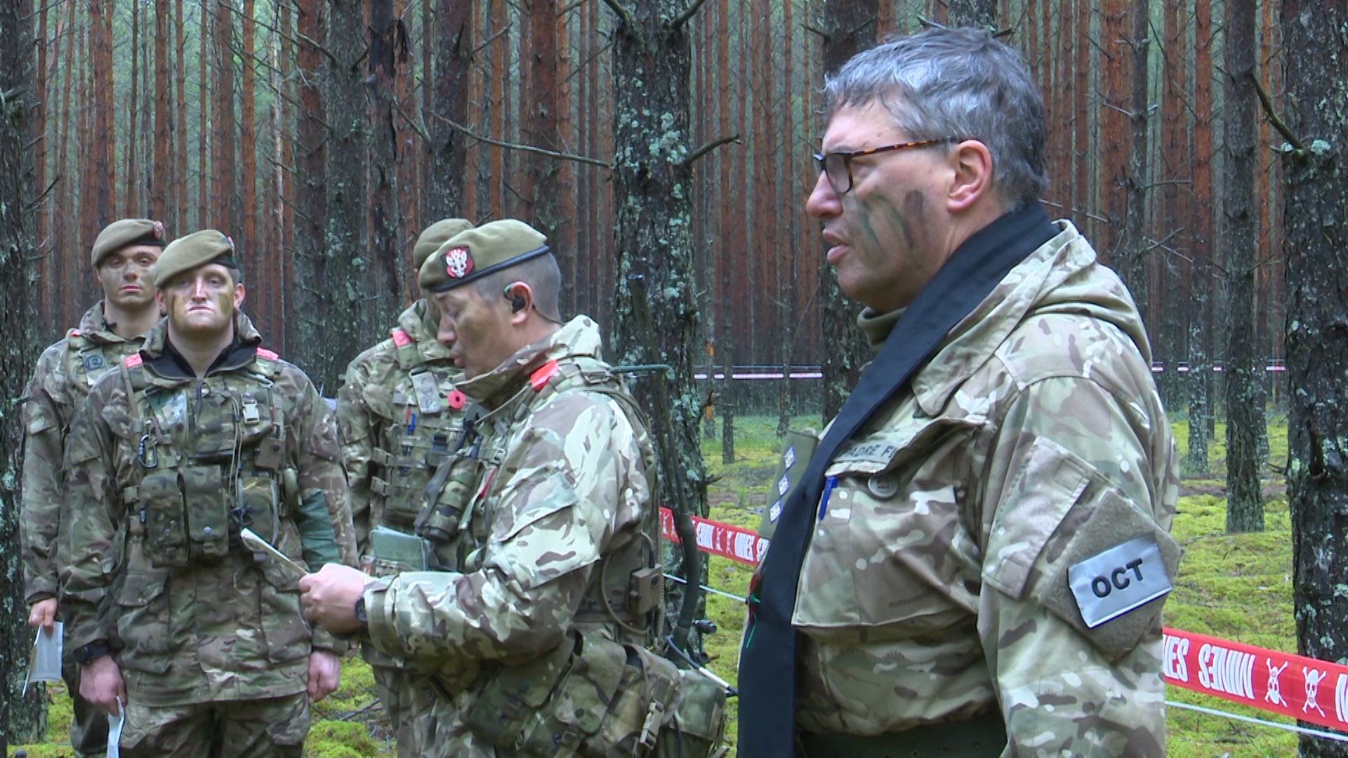 Remembrance service on Exercise Iron Wolf in Lithuania.