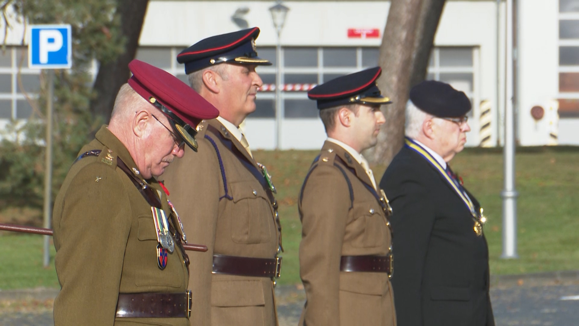 A scaled-down socially-distanced remembrance event took place in Sennelager, Germany.