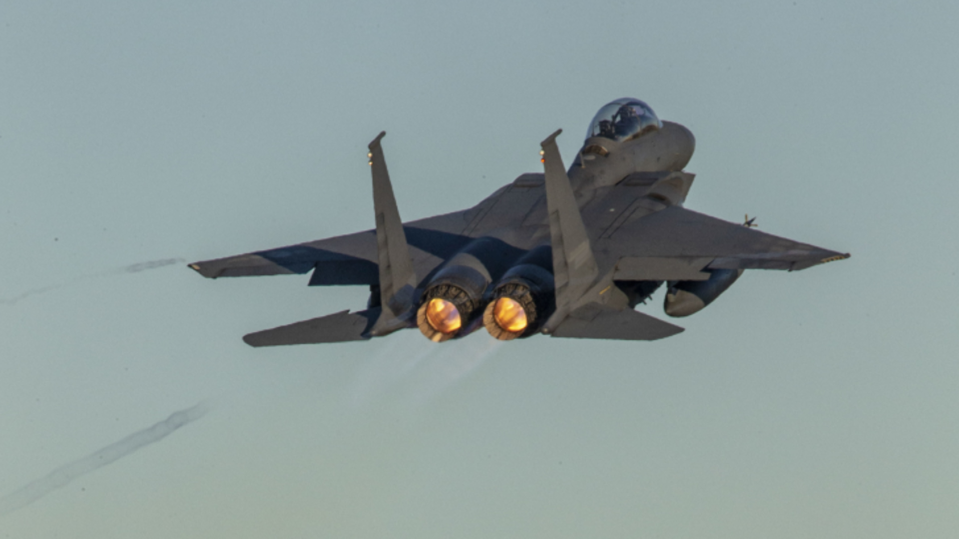 South Korean fighter jets, including the F-15K (pictured) and F-16K, fired 360 rounds of warning shots (Picture: US Department of Defense).