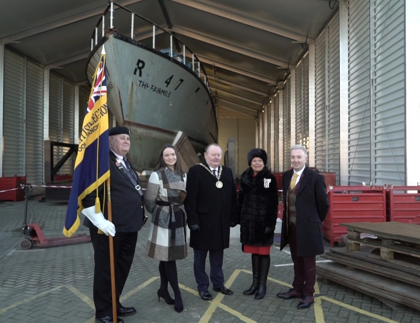 Rescue Motor Launch RML 497 arrives at The National Museum of the Royal Navy Hartlepool Credit handout photo 280119