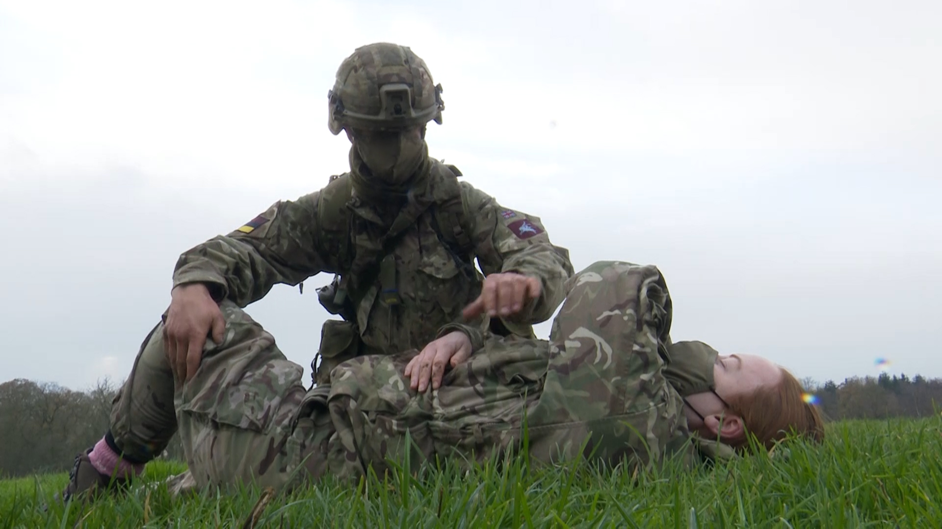 Reserve recruits medical field training, taking part in a new training pilot, becoming the first reserves to ever trial the new training programme, Beckingham Training Camp 05012020 CREDIT BFBS