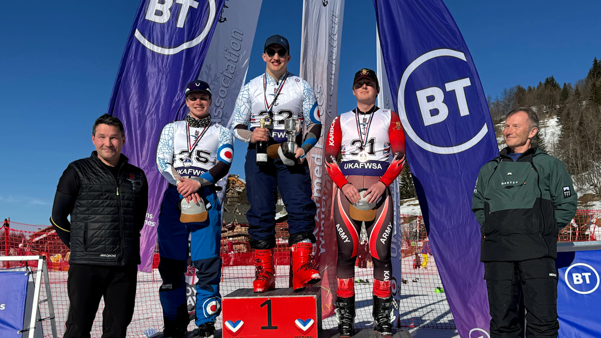 Results of the men's BT Alpine Ski Slalom in Meribel CREDIT BFBS DATE 06022025.jpg 