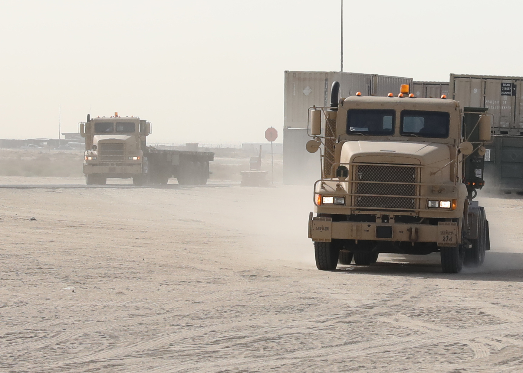 Retrograde munitions from US withdrawal of Afghanistan arrive at Camp Arifjan in Kuwait 