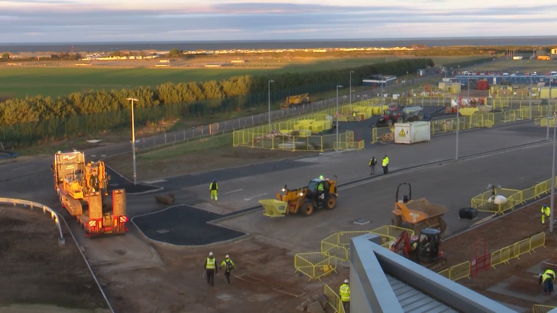 Refurbishment work at RAF Lossiemouth taking place earlier this year.