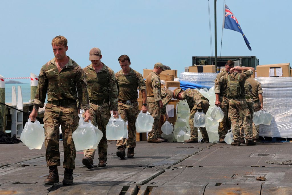 RfA Mounts Bay relief efforts in Bahamas Credit MOD