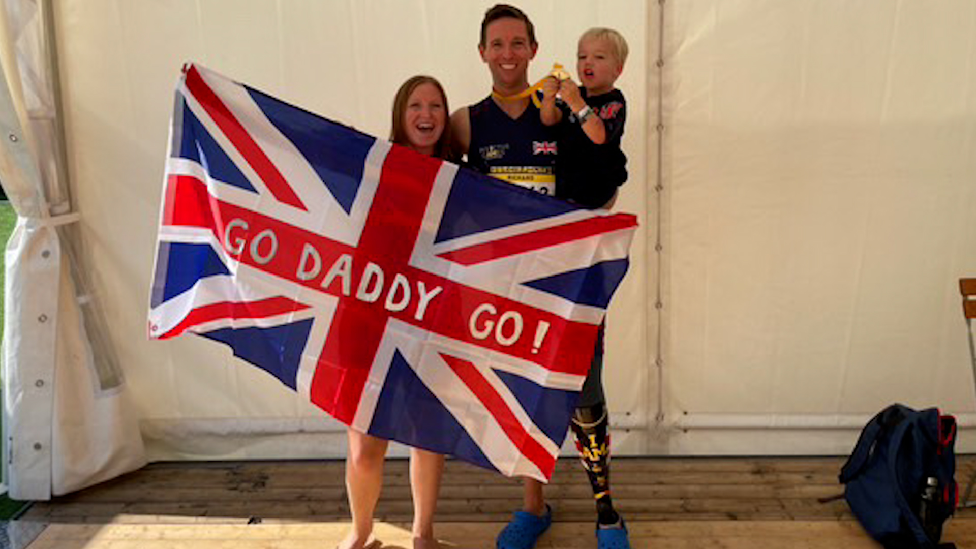 Rich Potter and family after Invictus win 02102024 CREDIT Rich Potter