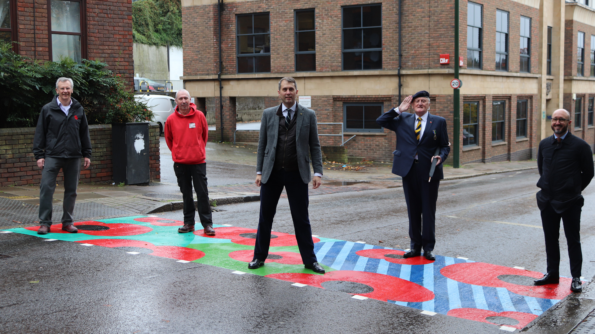 The new crossing design in Richmond.