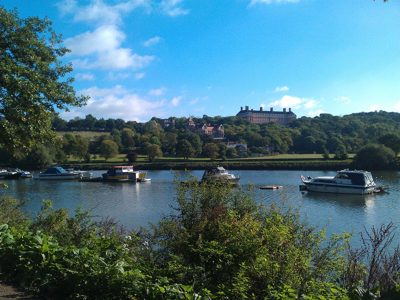 Star and Garter Home on Richmond Hill, seen from across the Thames River