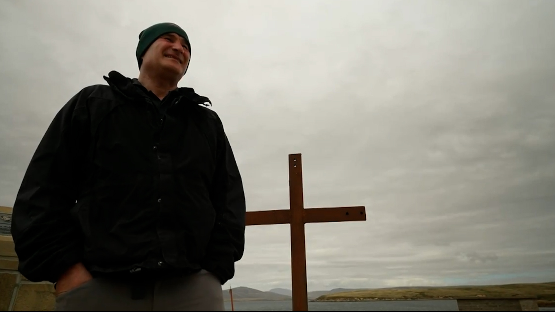 Rob Stenhouse is thankful to have survived the Falkland conflict CREDIT BFBS