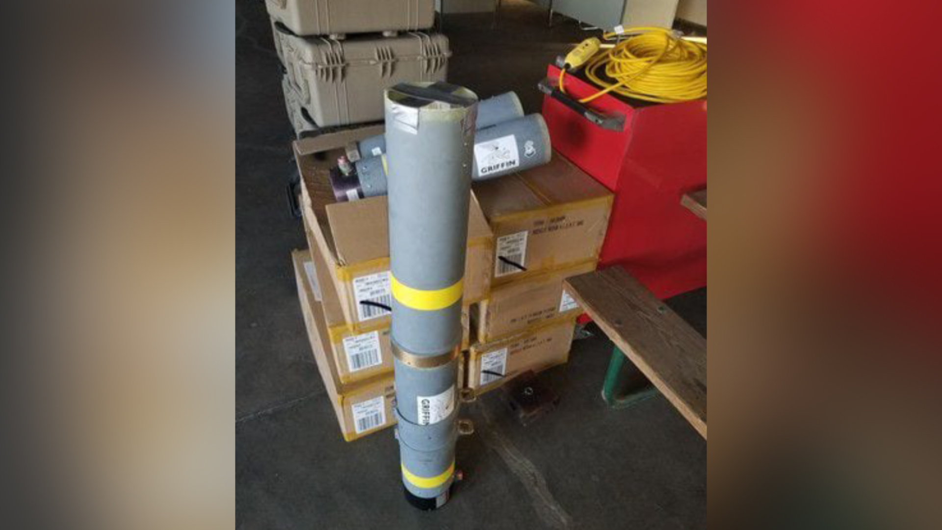 Rocket launcher at Airport CREDIT Maryland Fire Marshal