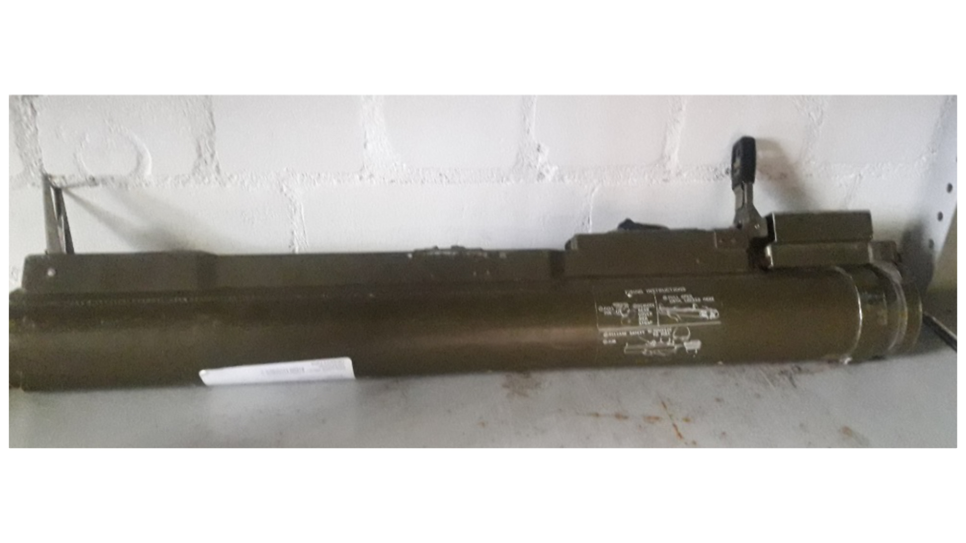 Rocket launcher handed in during gun amnesty 070819 CREDIT HAMPSHIRE POLICE
