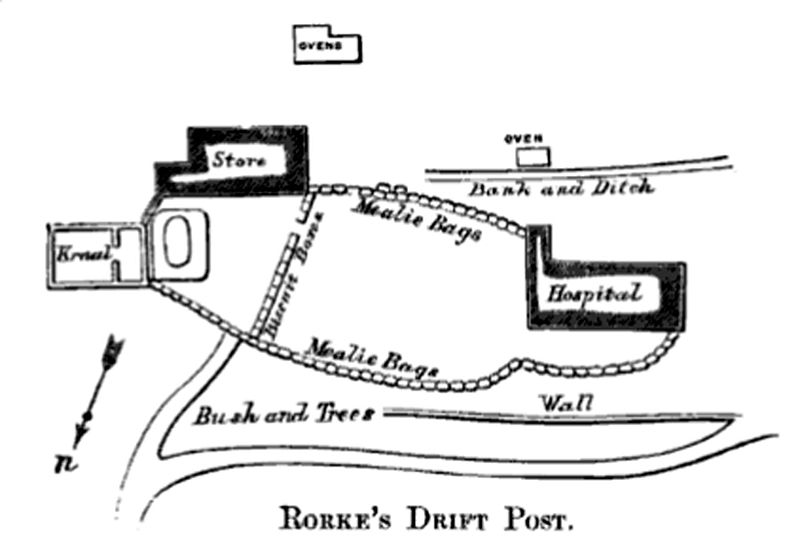 Rorke's Drift diagram map