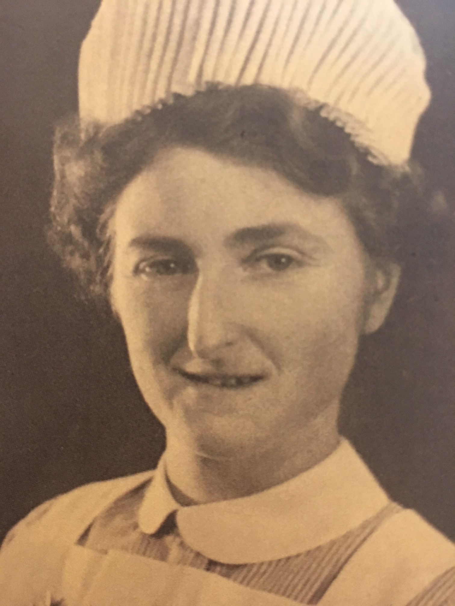 Mrs Powell in a nurse uniform (Picture: Royal British Legion). 
