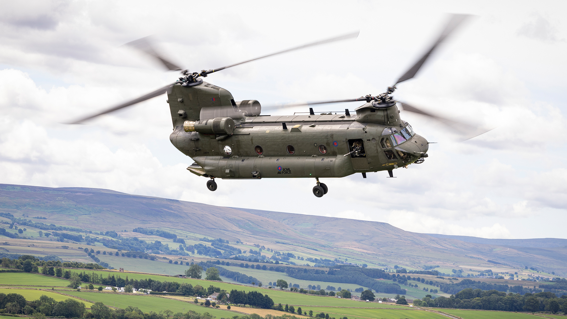 The helicopter, which was used for the movement of senior personnel in Northern Ireland, then collided with a rocky outcrop (Picture: MOD)