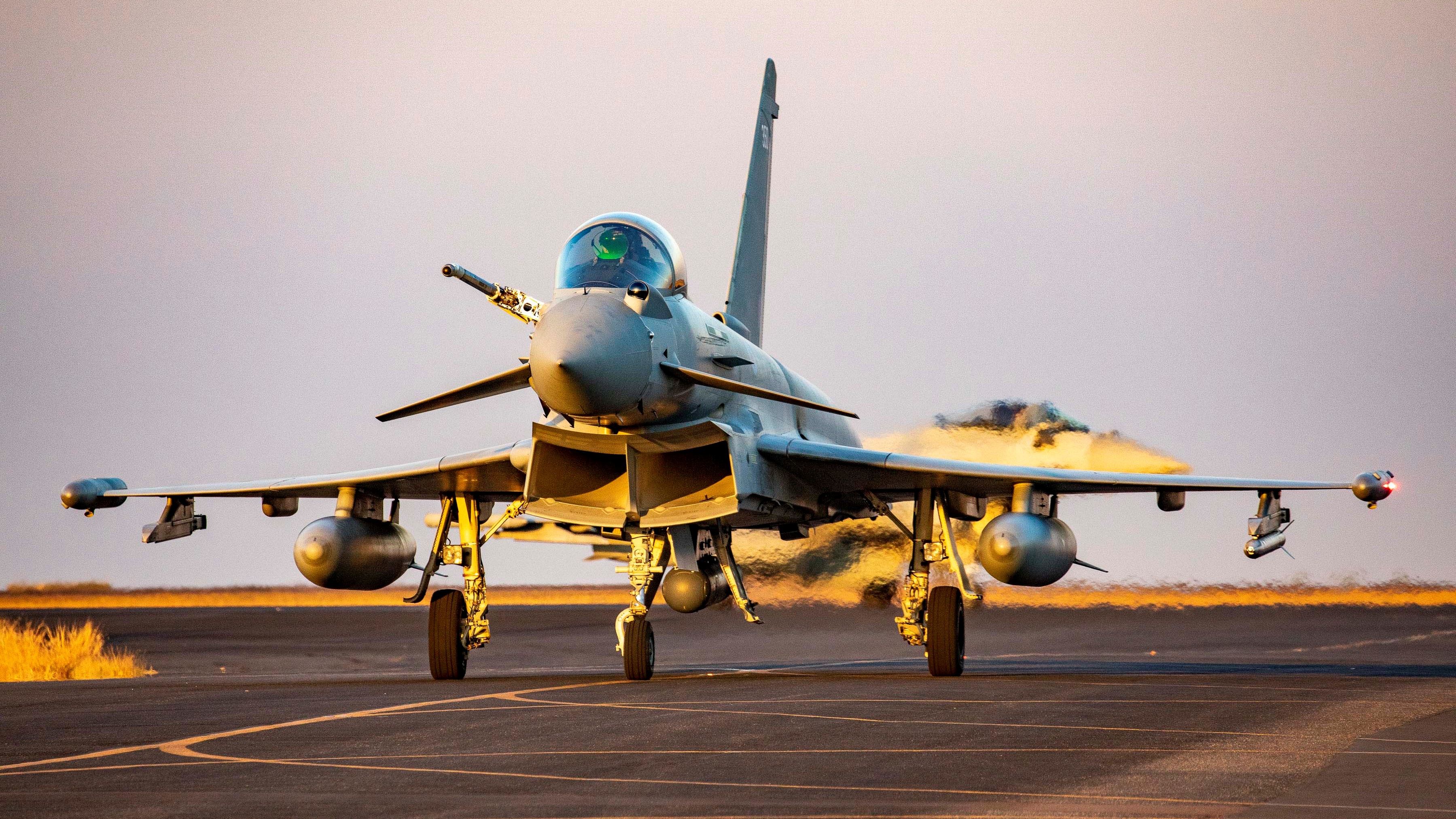 Royal Air Force Typhoon fighter jets on exercise in Australia (Picture: RAF).