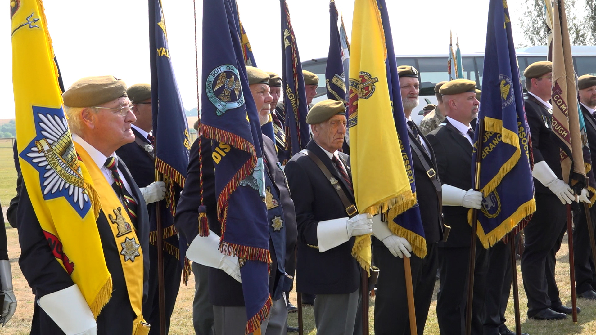The commemoration parade was a chance for veterans to meet serving soldiers