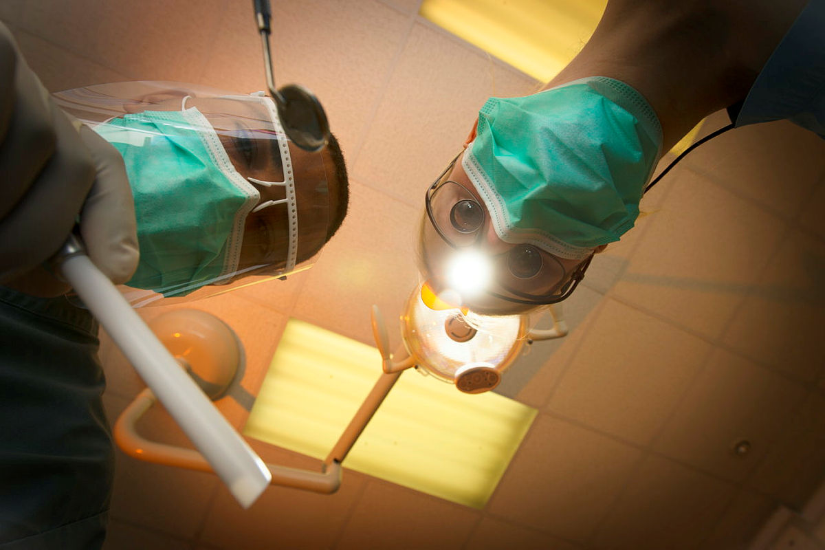 Royal Army Dental Corps (RADC) personnel Dentist Picture Crown Copyright Cpl Richard Cave RLC (Phot)