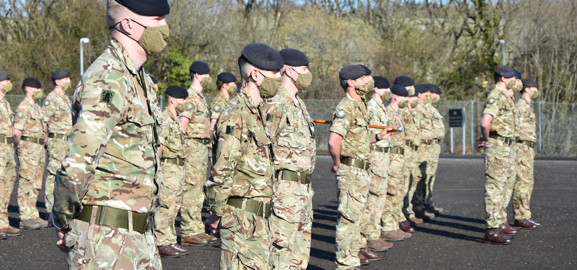 Royal Lancers on parade at Cambrai Barracks 24042021 CREDITS BRITISH ARMY
