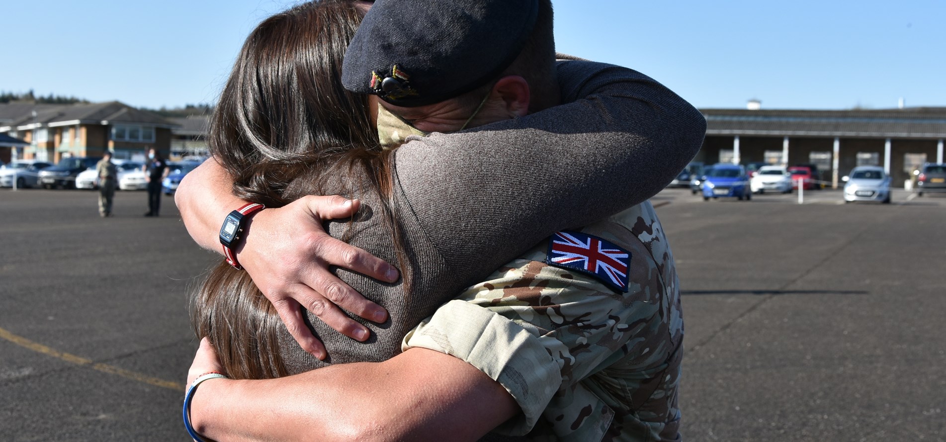 Royal Lancers reunited with families after parade 24042021 CREDITS BRITISH ARMY