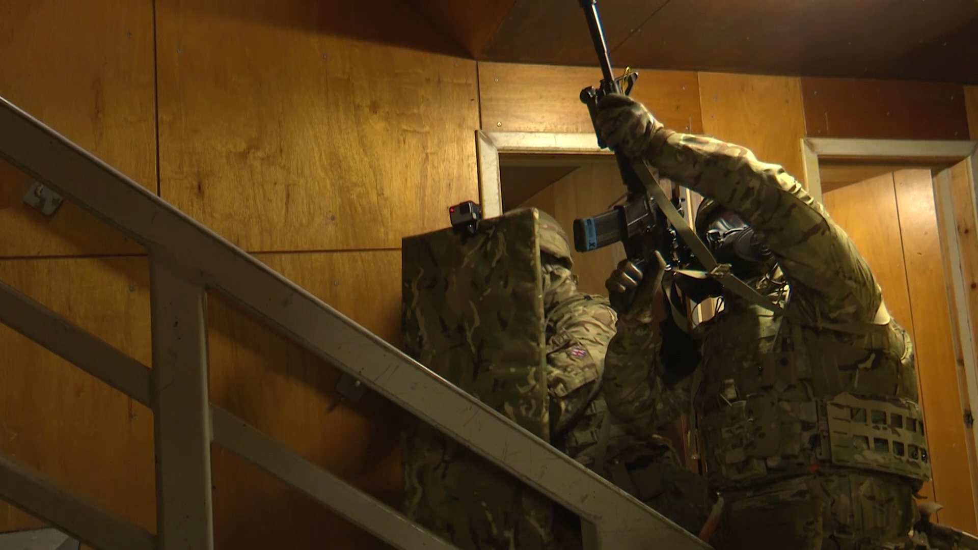 Royal Marine 43 Commando close quarter training in scotland police training college
