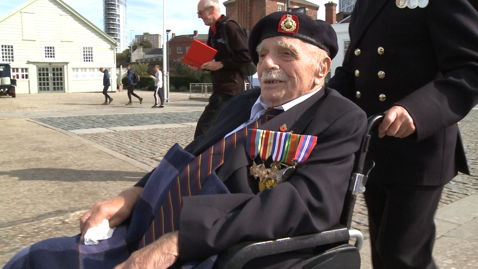 Royal Marine and WW2 veteran Ernie Searling SOURCE BFBS