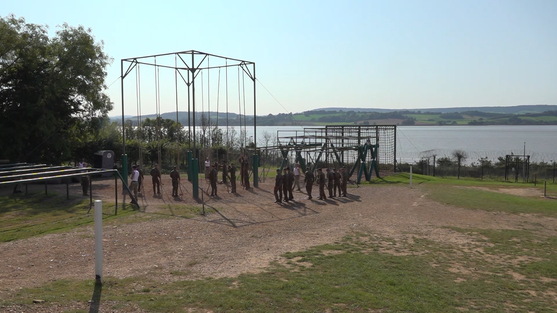 One controlled training measure in place sees recruits assigned particular ropes to climb.