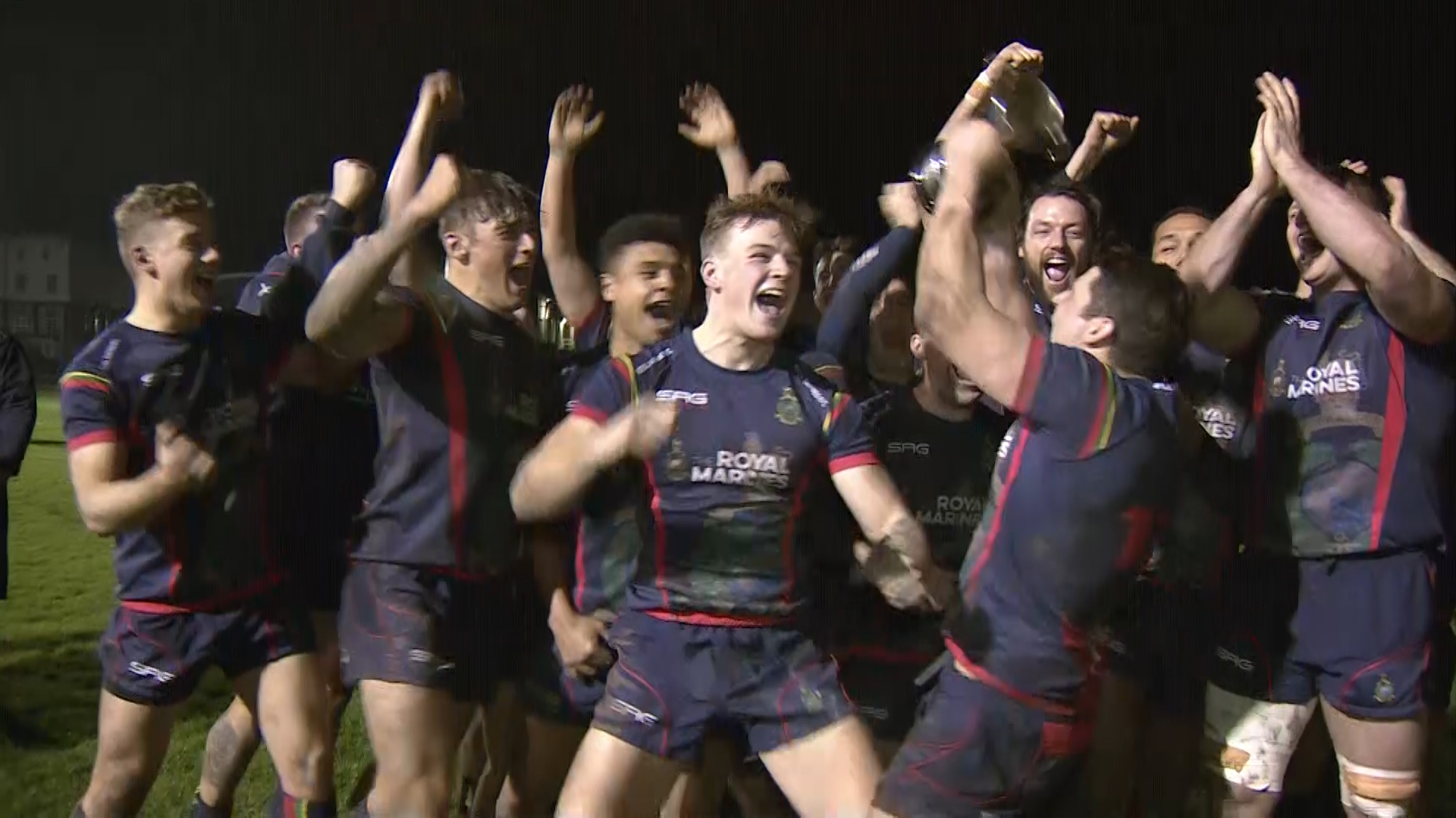 Royal Marines Celebrate Inverdale Trophy Credit BFBS 27012020.jpg