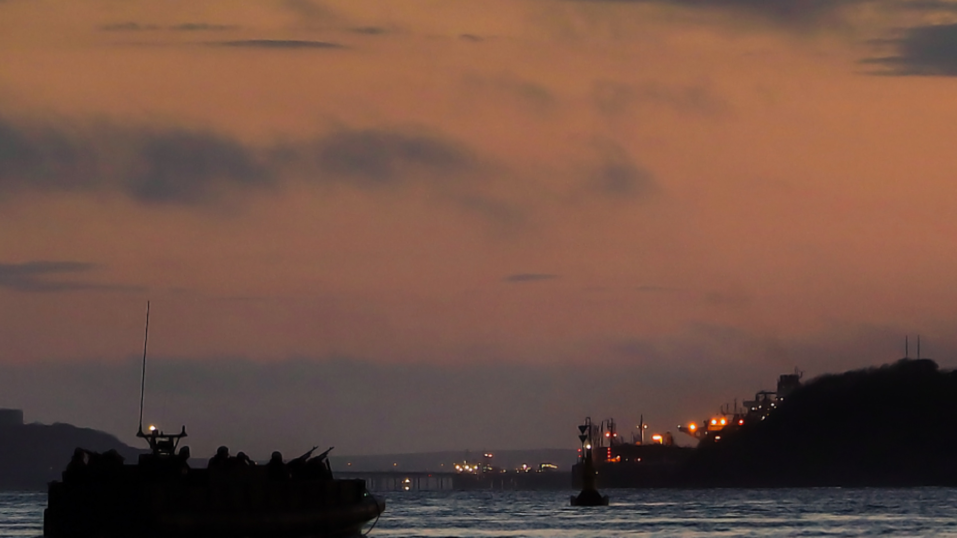 Live firing at sunset (Picture: MOD).