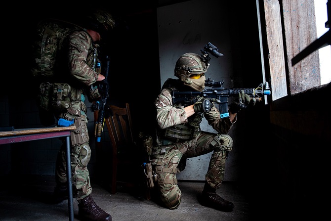 Royal Marines train at a Dutch infantry school near Arnhem (Image: Royal Navy)
