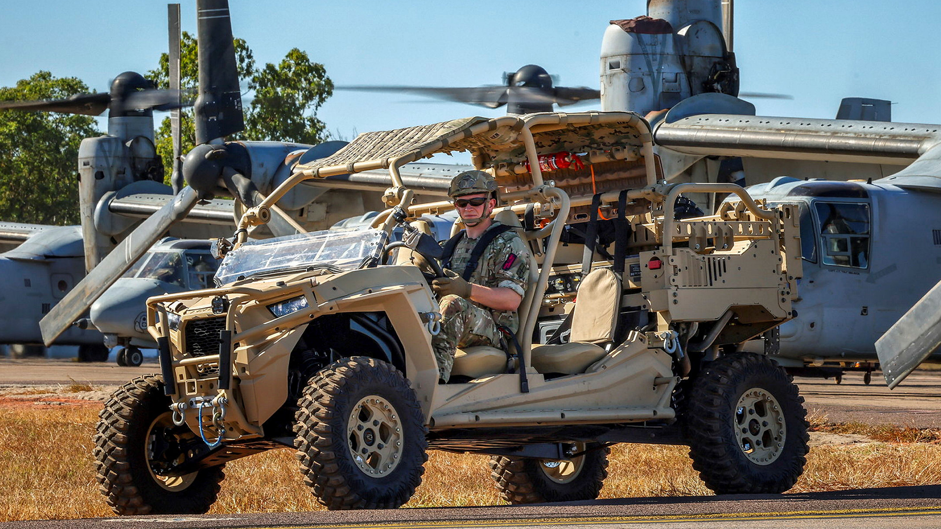 Royal Marines Polaris light strike vehicle on Ex Predators Run 080724 CREDIT MOD