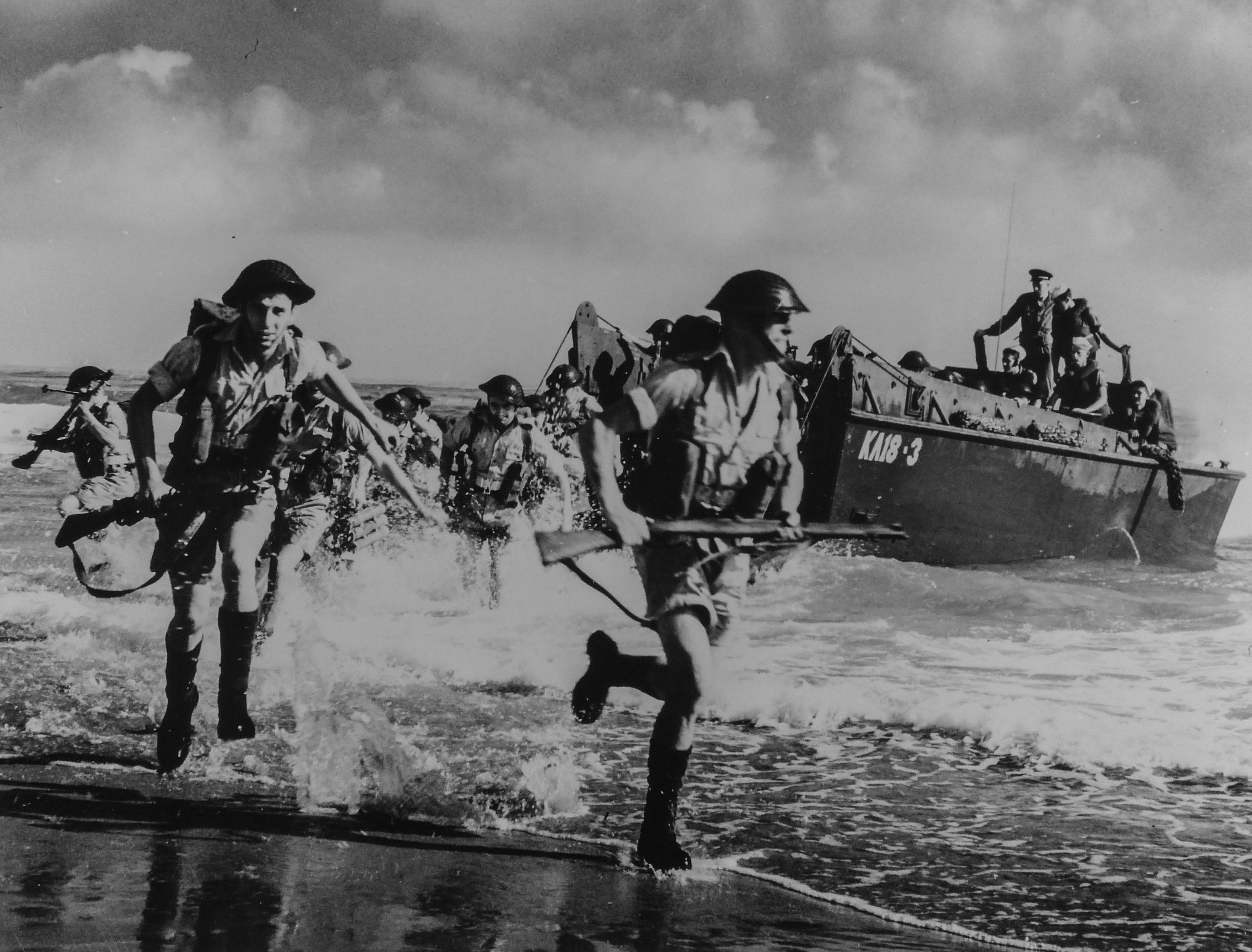 Royal Marines amphibious landing North Africa WW2