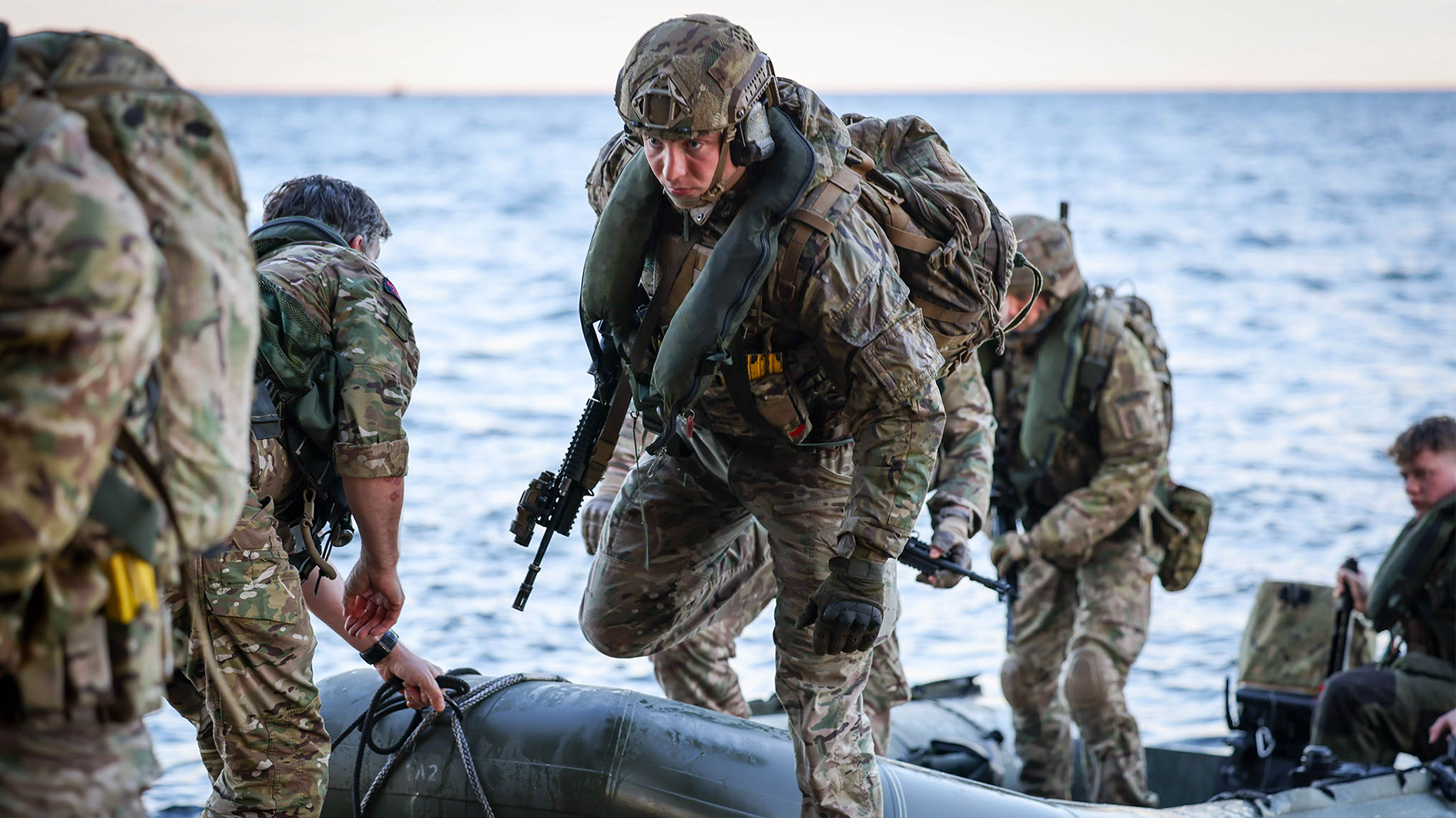 HMS Albion on Exercise Aurora in Sweden (Picture: Royal Navy)