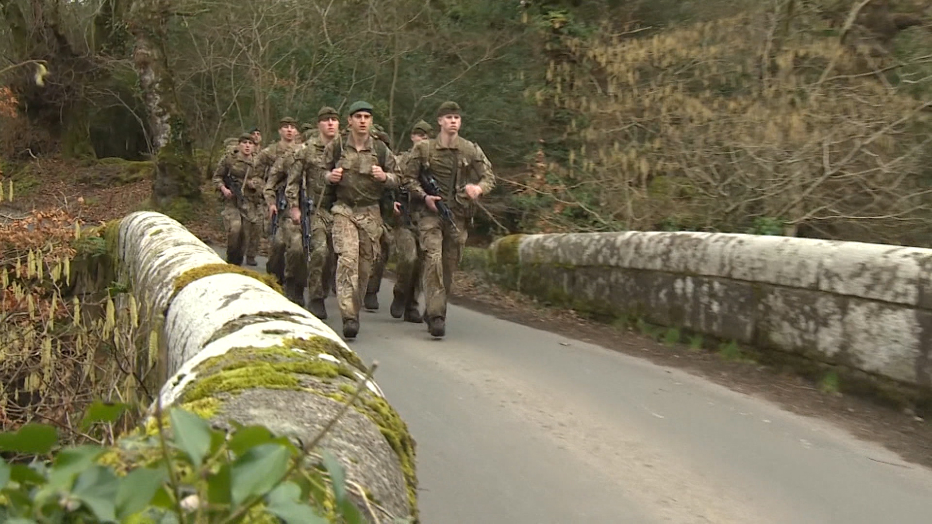 Royal Marines finish 30 mile commando test 210219 CREDIT BFBS_0.jpg