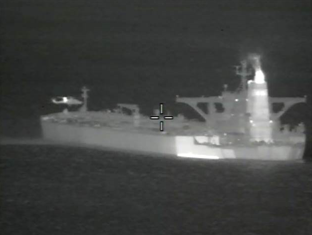 Royal Marines have boarded an oil tanker in Gibraltar on its way to Syria 040719 CREDIT MOD