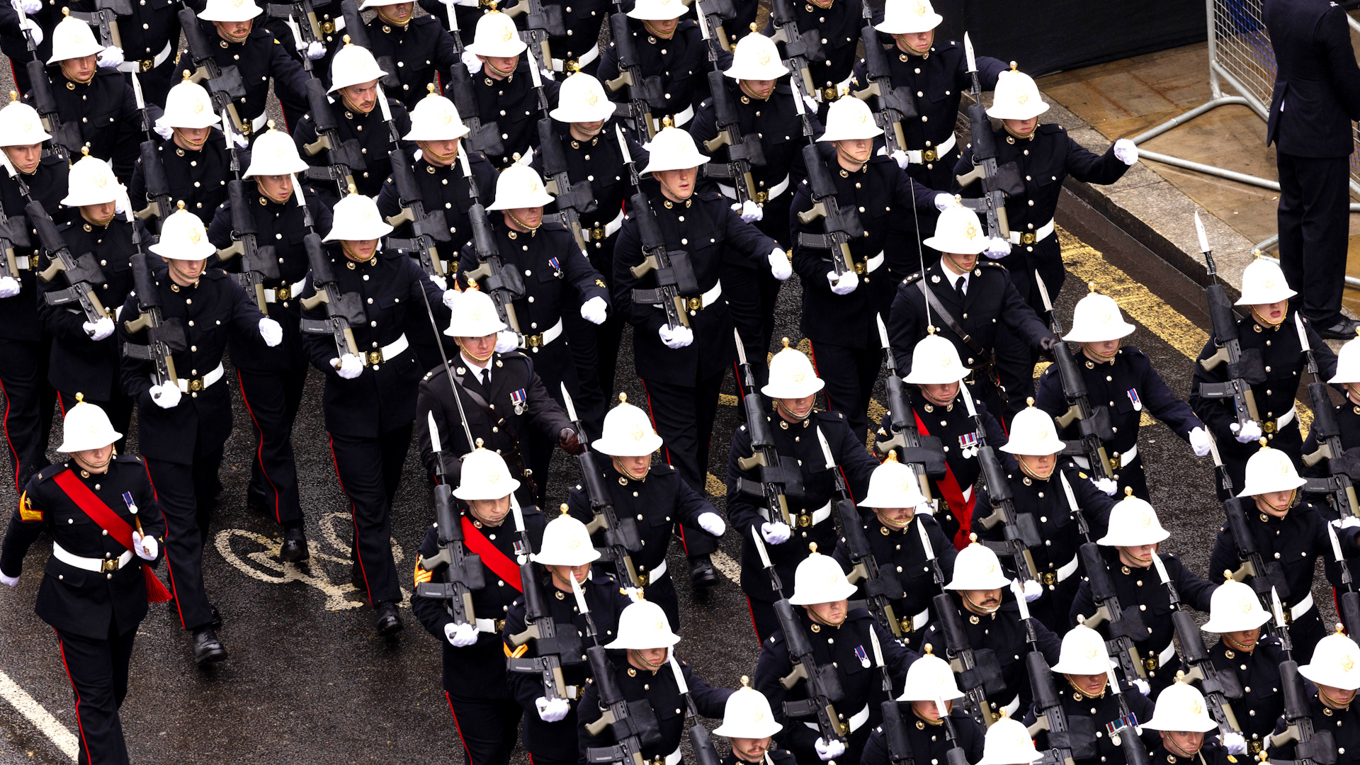 Royal Marines on coronation