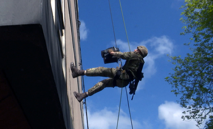 Royal Marines test out new climbing equipment