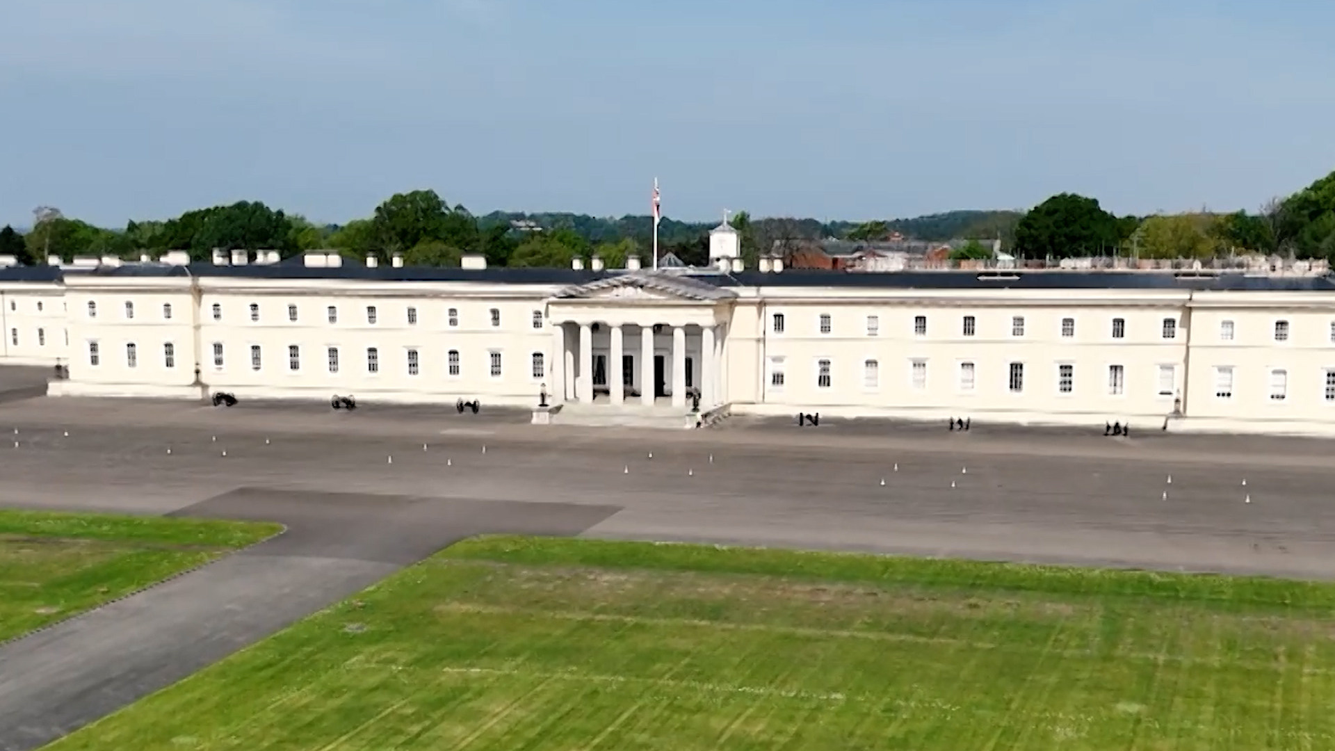 Royal Military Academy Sandhurst (RMAS) is where all officers in the British Army are trained to take on the responsibility of leading their soldiers 09102024 CREDIT BFBS