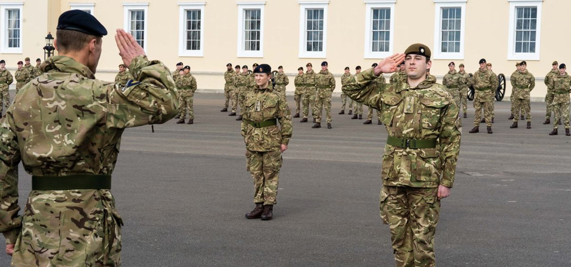 No family or friends were allowed to attend the parade because of the coronavirus outbreak (Picture: British Army).