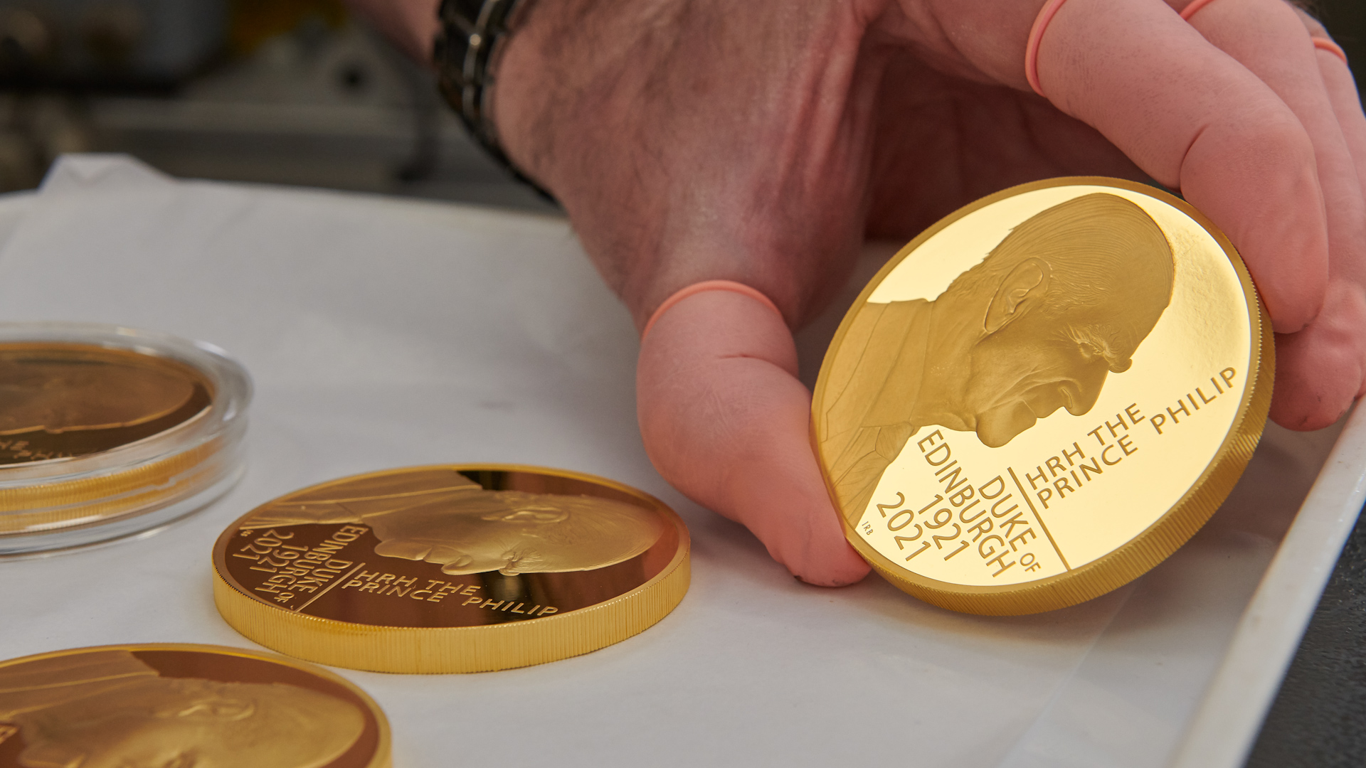 Royal Mint Prince Philip Commemorative Coin Inspection 260621 CREDIT ROYAL MINT