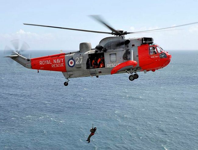 Royal Navy Sea Kings In Final Farewell Flypast