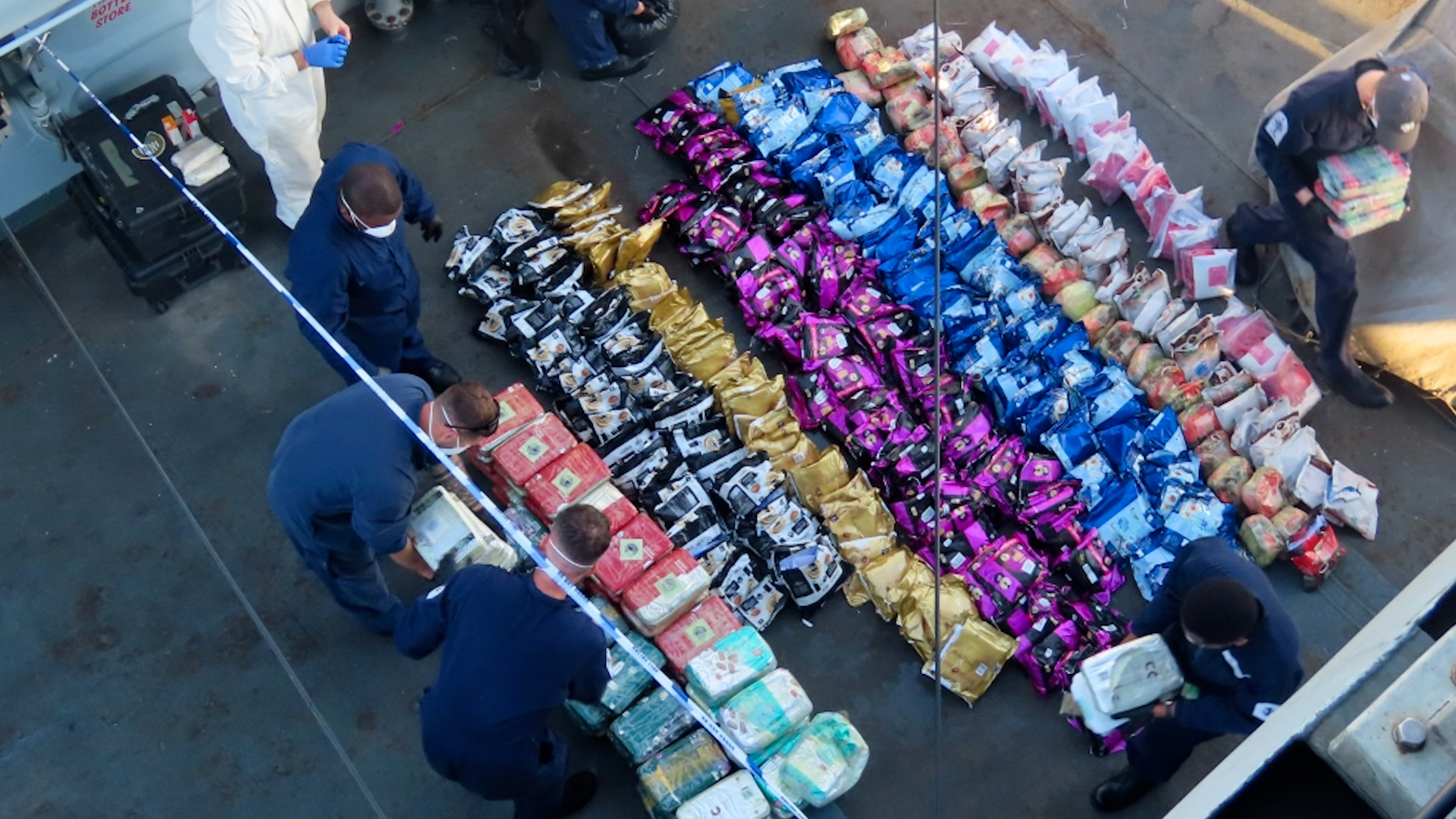 Royal Navy Seized 319 kg of heroin and 83 kg of methamphetamine CREDIT Combined Maritime Forces.jpg