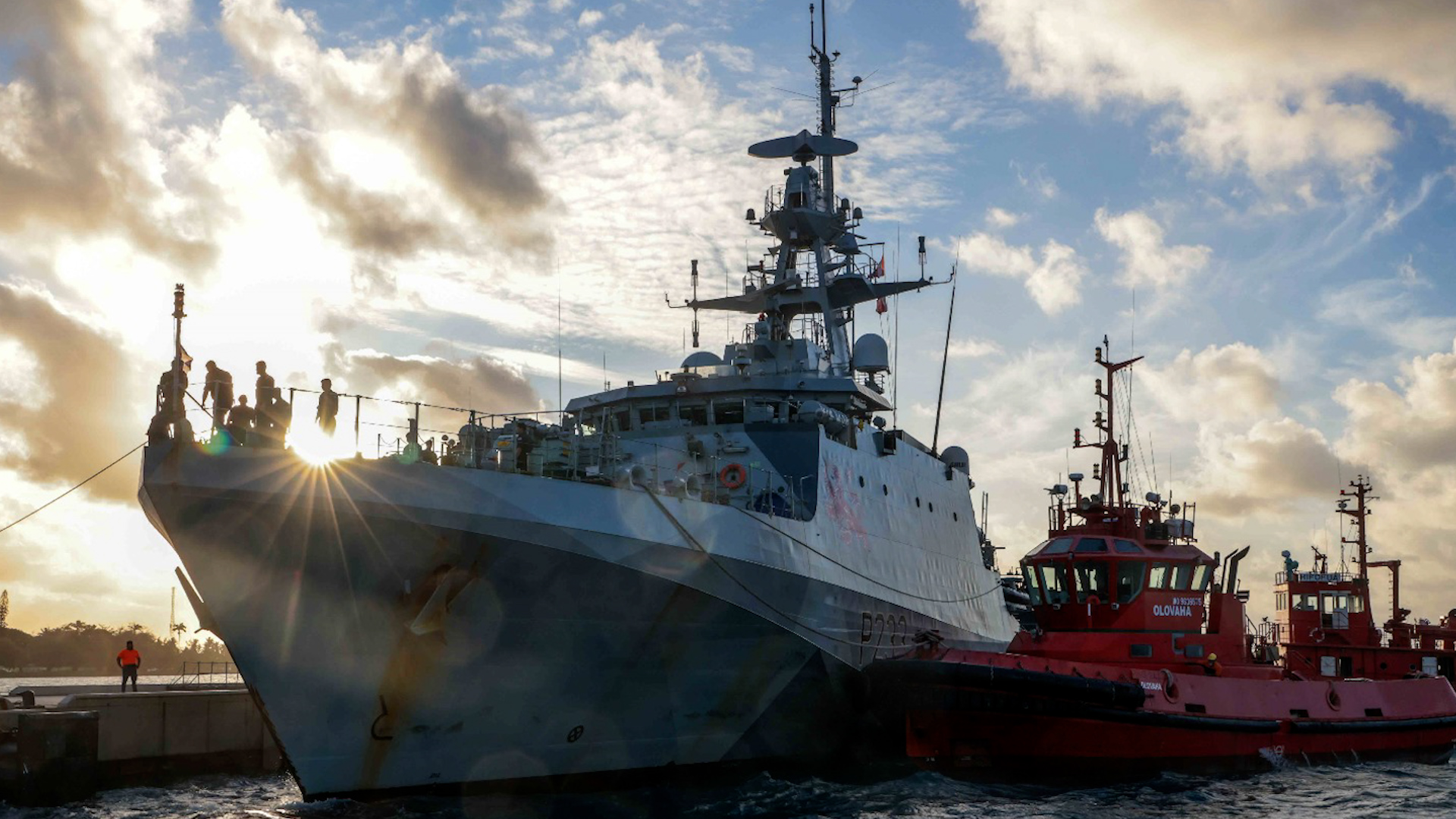 Royal Navy Ship HMS Tamar arrives in Tonga to strengthen partnership 09042024 CREDIT HMS Tamar