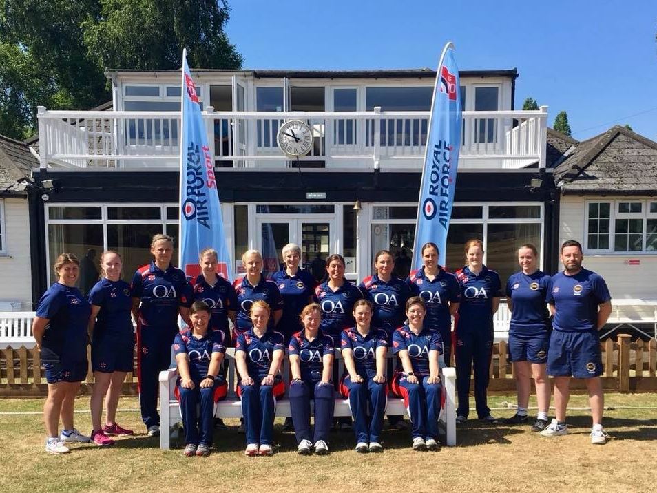 Royal Navy women cricketers 2018