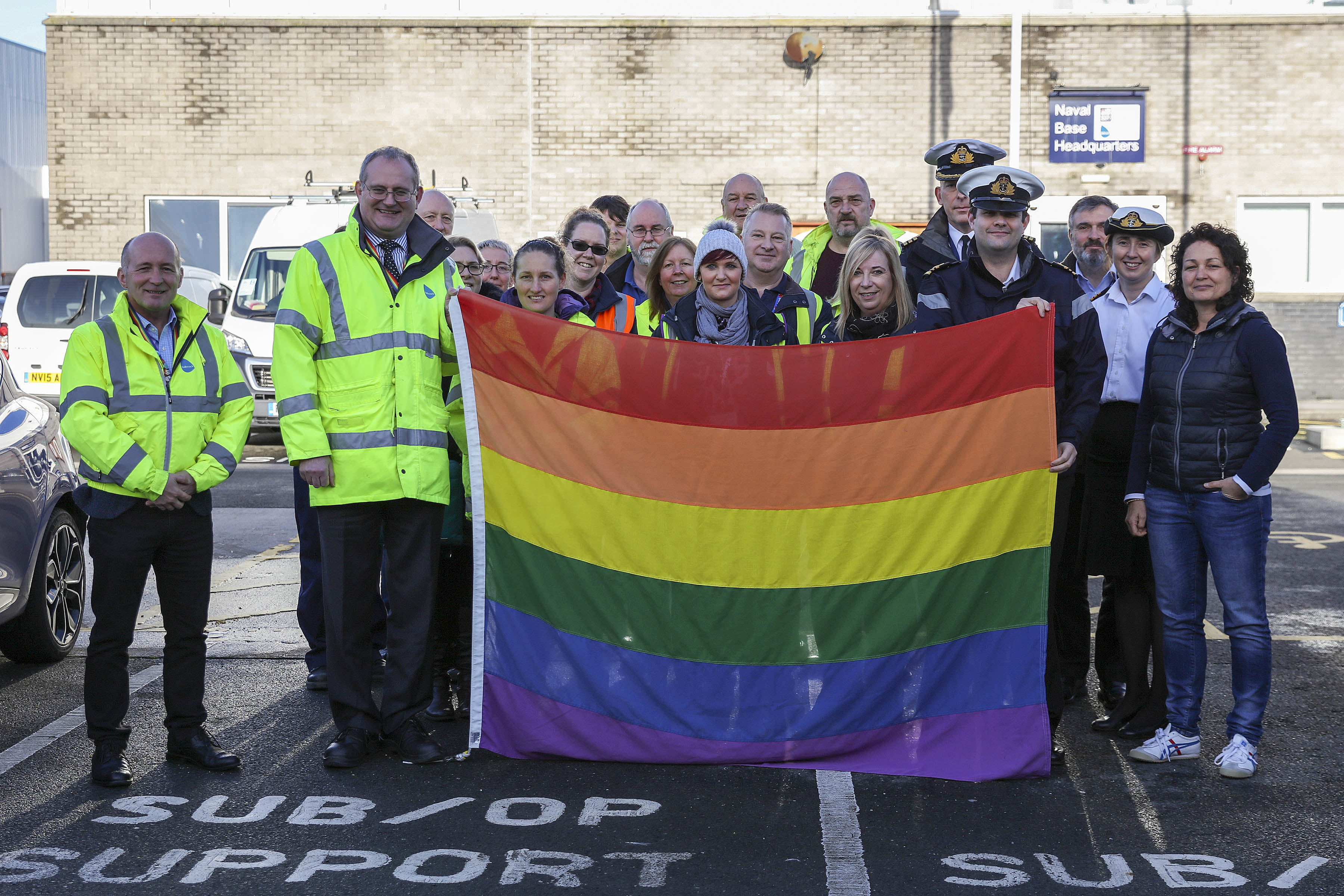 Royal Navy celebrate 20 years since LGBT ban was lifted CREIT ROYAL NAVY 100120