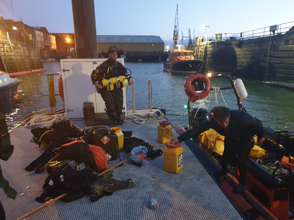 The disposal operation took the team more than six days to complete (Picture: Royal Navy). 